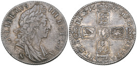 William III, shilling, 1697 N (E.S.C. 1188; S. 3509), old surface scratch on obverse, very fine

Estimate: 200 - 300
