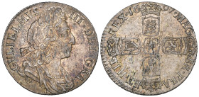 William III, sixpence, 1697 (E.S.C. 1233; S. 3538), some flan flecks, good extremely fine

Estimate: 150 - 200