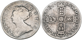 Anne, shilling, 1705 plain (E.S.C. 1391; S. 3587), sometime cleaned, only fair to fine, rare

Estimate: 80 - 120