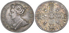 Anne, sixpence, 1705 plumes, late shields (E.S.C. 1448; S. 3592), good very fine

Estimate: 150 - 200