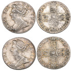 Anne, sixpences (2), both 1707 E (E.S.C. 1464; S. 3618), both reverses with adjustment marks, otherwise good very fine (2)

Estimate: 150 - 200
