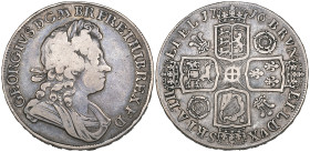 George I, crown, 1716 roses and plumes, edge reads SECVNDO (E.S.C. 1540; S. 3639), fine

Estimate: 400 - 500