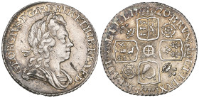 George I, sixpence, 1720 over 17, roses and plumes (E.S.C. 1611; S. 3651), good very fine

Estimate: 140 - 180