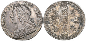 George II, shilling, 1734 roses and plumes (E.S.C. 1706; S. 3700), surface marks, about very fine

Estimate: 80 - 120