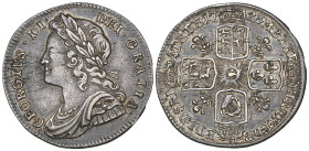 George II, sixpence, 1728 plumes, with plain edge (i.e. struck without a collar), 2.99g (E.S.C. 1739; S. 3706), good very fine, lightly toned

Estim...