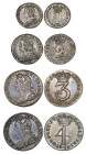 George II, set of 4 small silver coins, 1746, comprising fourpence, threepence (this 1746/3), twopence and penny (E.S.C. 1773; S. 3716), about extreme...