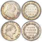 George III, Bank tokens for 3 shillings (2), 1812 first bust, 1815 second bust (E.S.C. 2075, 2084; S. 3769, 3770), both extremely fine (2)

Estimate...
