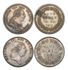 George III, Bank tokens for eighteen pence (2), 1811 first bust, 1812 second bust (E.S.C. 2112, 2115; S. 3771, 3772), second with an old rim graze, bo...