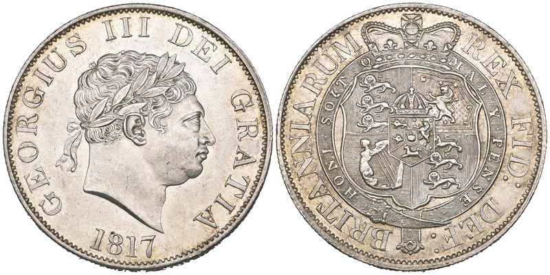 George III, New Coinage, halfcrown, 1817, small head type (E.S.C. 2096; S. 3789)...