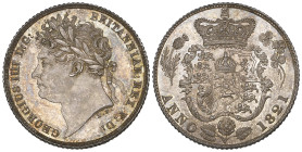 George IV, sixpence, 1821, normal legend (E.S.C. 2420; S. 38130), mint state, lightly toned

Estimate: 100 - 150
