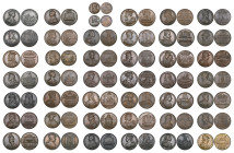 George II, Kings & Queens of England, 1731, 34 bronze medals by J. Dassier, c. 40mm, a made-up set including casts (3); together with other medals by ...