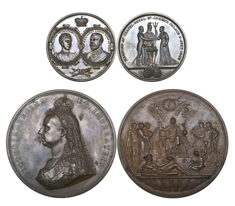 Victoria, Golden Jubilee, 1887, official Royal Mint bronze medal, 77mm (B.H.M. 3...
