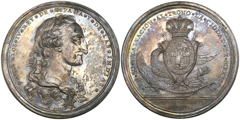 Mexico, Carlos IV (1788-1808), Proclamation in Mexico City, 27 December 1789, si...