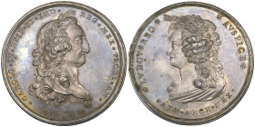 Mexico, Carlos IV, Proclamation by the Archbishopric of Mexico City, 1789, silver medal, by G.A. Gil, King’s laureate bust right wearing Order of the ...