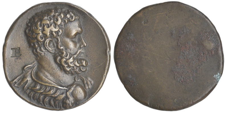 Italy, the Emperor Clodius Albinus (?), 16th century uniface medal after the ant...