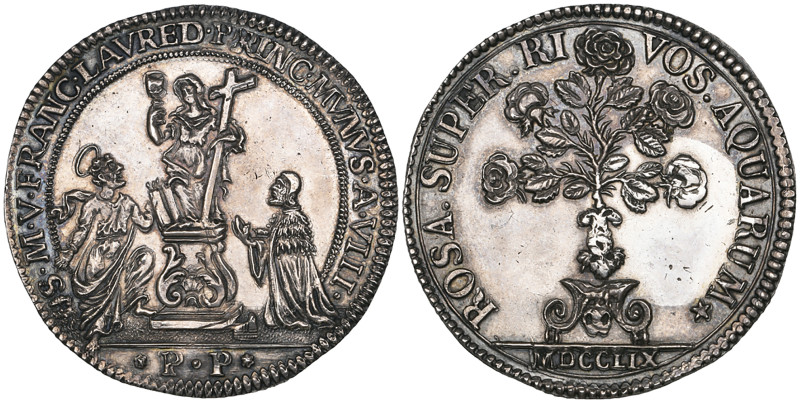 Italy, Venice, Francesco Loredano (1752-1762), silver osella commemorating the g...