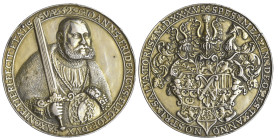 Germany, Saxony, Johann Friedrich I (1532-54), silver-gilt medal by Hans Reinhart the Elder, 1535, bust facing three-quarters right bearing sword and ...