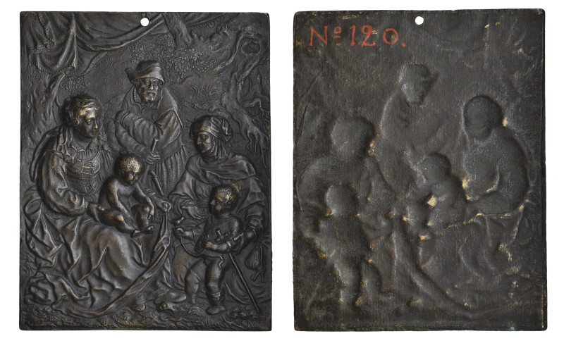 Netherlandish, after Paulus van Vianen (17th century), The Holy Family with St E...
