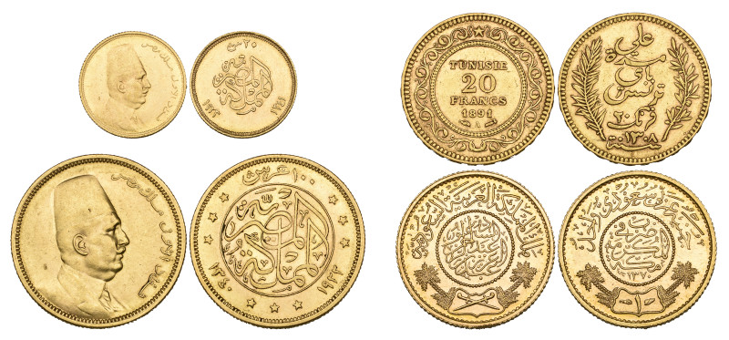 g Egypt, Fuad, 100 piastres, 1340h/1922, very fine; and 20 piastres, 1341h/1923,...