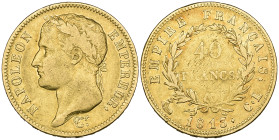 g France, Napoleon I, 40 francs, 1813 CL, Genoa mint, 12.81g (Gadoury 1084; F. 510), reverse centre weak, generally fine, scarce

Estimate: 800 - 10...