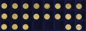 g France, Napoleon I – Third Republic, 20 francs (21), mostly Paris, comprising 1813, 1815, 1818, 1819, 1828, 1831, 1838 W, 1839, 1850, 1855, 1858 BB,...