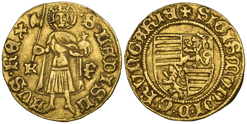Hungary, Sigismund (1387-1437), ducat, undated, Kremnitz mint, rev., St Ladislas...