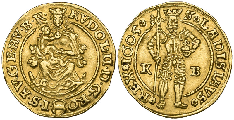 Hungary, Rudolph II (1576-1608), ducat, Kremnitz, 1605, 3.35g (F.63), a few mino...