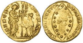 Italy, Venice, Louis Manin (1789-97), ducat, 3.47g (F. 1445), of coarse style, very fine to good very fine

Estimate: 180 - 220
