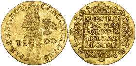 Low Countries, Batavian Republic, ducat, 1800, Holland issue, 3.49g (F. 317), scuffed and with some surface deposit, good very fine

Estimate: 180 -...