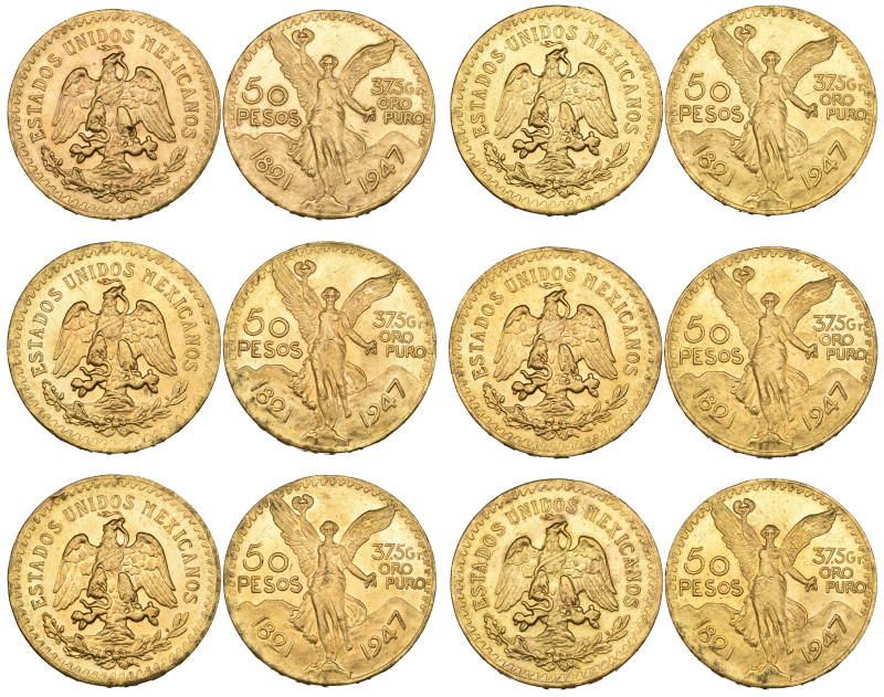 g Mexico, restrike 50 pesos (6), all 1947 (F. 172R), virtually as struck (6)

...