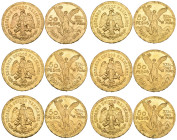 g Mexico, restrike 50 pesos (6), all 1947 (F. 172R), virtually as struck (6)

Estimate: 9000 - 10000