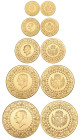 g Turkey, Republic, Monnaies de Luxe, Ataturk commemorative, 500, 250, 100, 50 and 25 kurush, 1967, some minor marks, good extremely fine (5)

Estim...
