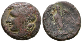 Sicily. Syracuse. Hiketas II 287-278 BC. Bronze Æ