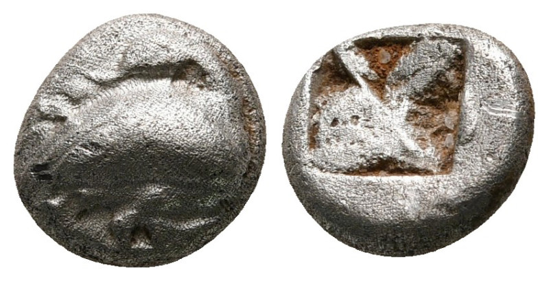 Macedon. Eion circa 500-437 BC. 
Diobol AR

9 mm, 1,19 g



very fine