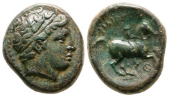 Kings of Macedon. Uncertain mint. Philip II of Macedon 359-336 BC. Bronze Æ