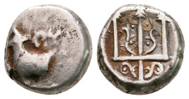Thrace. Byzantion circa 387-340 BC. Hemidrachm AR