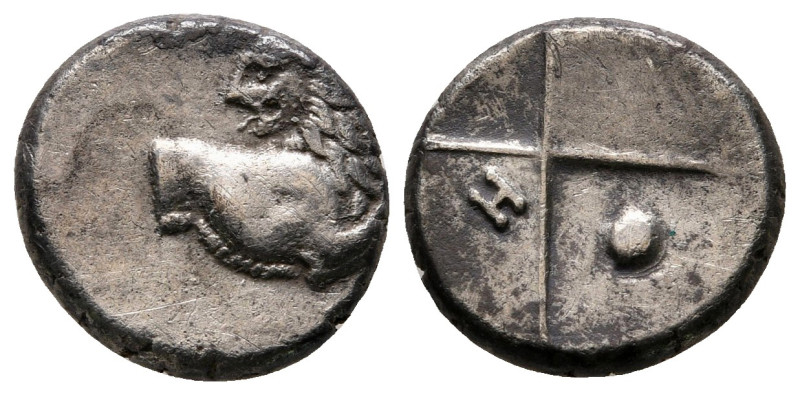 The Thracian Chersonese. Chersonesos circa 386-338 BC. 
Hemidrachm AR

13 mm,...