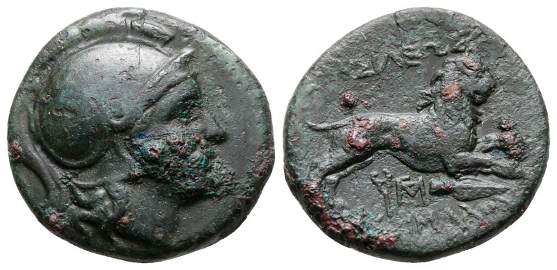 Kings of Thrace. Macedonian. Lysimachos 305-281 BC. 
Bronze Æ

18 mm, 4,22 g...