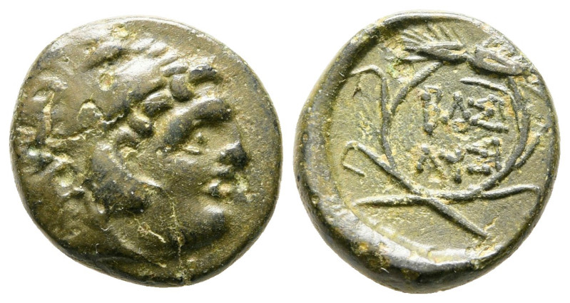 Kings of Thrace. Uncertain mint. Macedonian. Lysimachos 305-281 BC. 
Bronze Æ
...