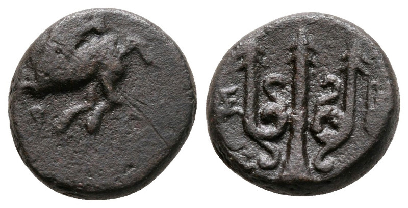 Corinthia. Corinth circa 383-252 BC. 
Bronze Æ

12 mm, 2,13 g



nearly v...