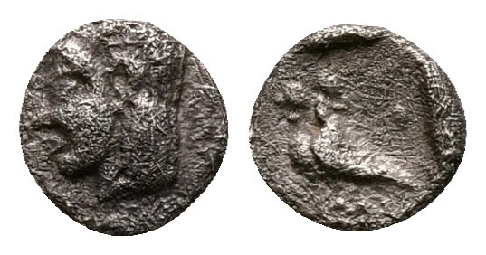 Asia Minor. Uncertain mint circa 450-400 BC. 
Tetartemorion AR

5 mm, 0,16 g...