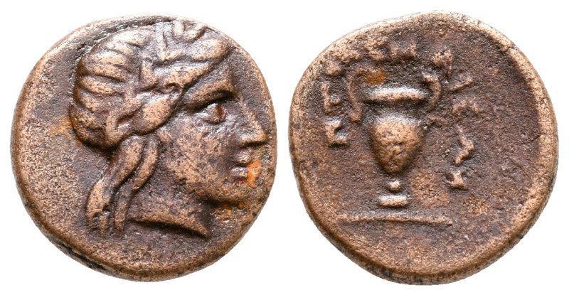 Troas. Larissa-Ptolemais circa 250 BC. 
Bronze Æ

13 mm, 1,90 g



good v...