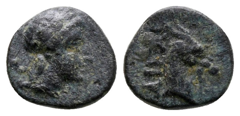 Aiolis. Aigai circa 400-200 BC. 
Bronze Æ

8 mm, 0,54 g



very fine