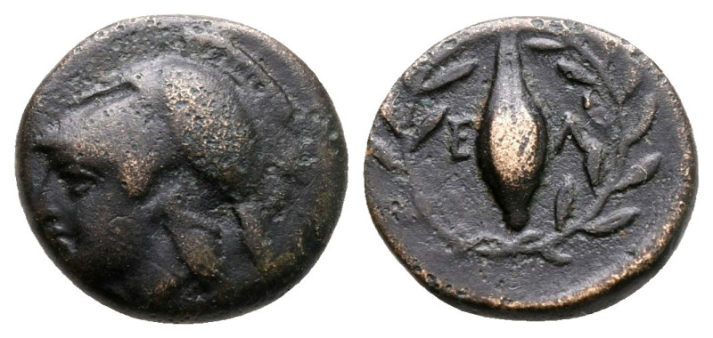 Aiolis. Elaia circa 350-300 BC. 
Bronze Æ

11 mm, 1,27 g



very fine