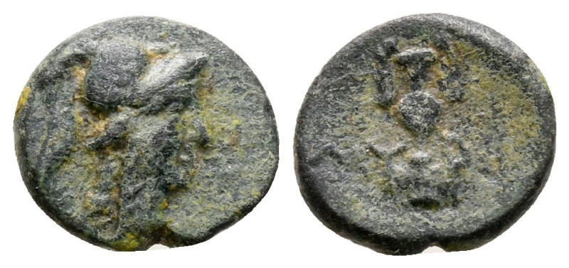 Aiolis. Myrina circa 200-0 BC. 
Bronze Æ

10 mm, 0,76 g



very fine