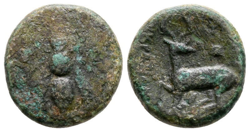 Ionia. Ephesos circa 390-300 BC. 
Bronze Æ

15 mm, 2,95 g



nearly very ...