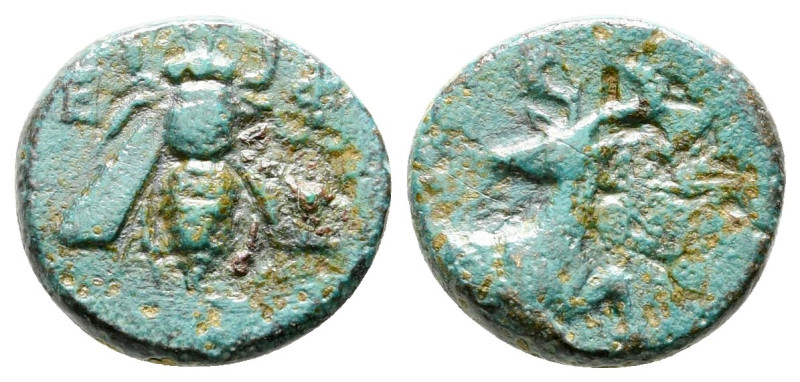 Ionia. Ephesos circa 387-289 BC. 
Bronze Æ

12 mm, 1,59 g



very fine