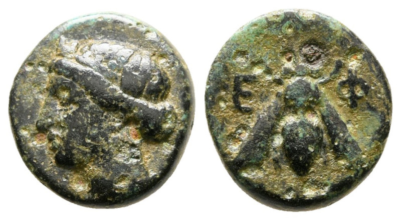 Ionia. Ephesos circa 375-325 BC. 
Bronze Æ

11 mm, 1,29 g



nearly very ...