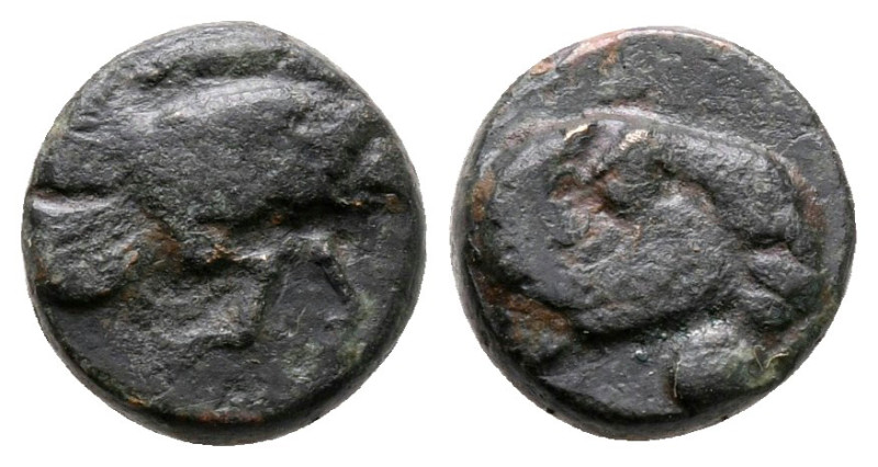 Ionia. Klazomenai circa 350-300 BC. 
Bronze Æ

9 mm, 1,11 g



very fine