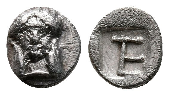 Ionia. Kolophon circa 530-500 BC. 
Tetartemorion AR

6 mm, 0,29 g



very...